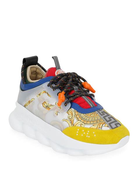 versace white sneakers shoes mens|versace sneakers price.